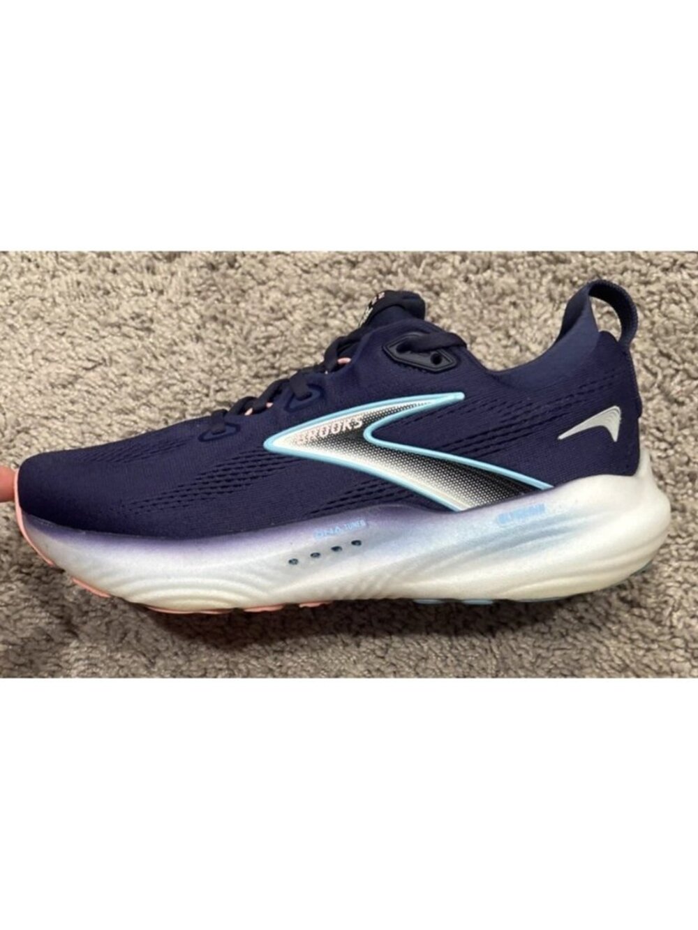 Nice! Brooks Glycerin 22 Shoes Womens 9.5B Blue Ribbon Running Cushion Sneakers